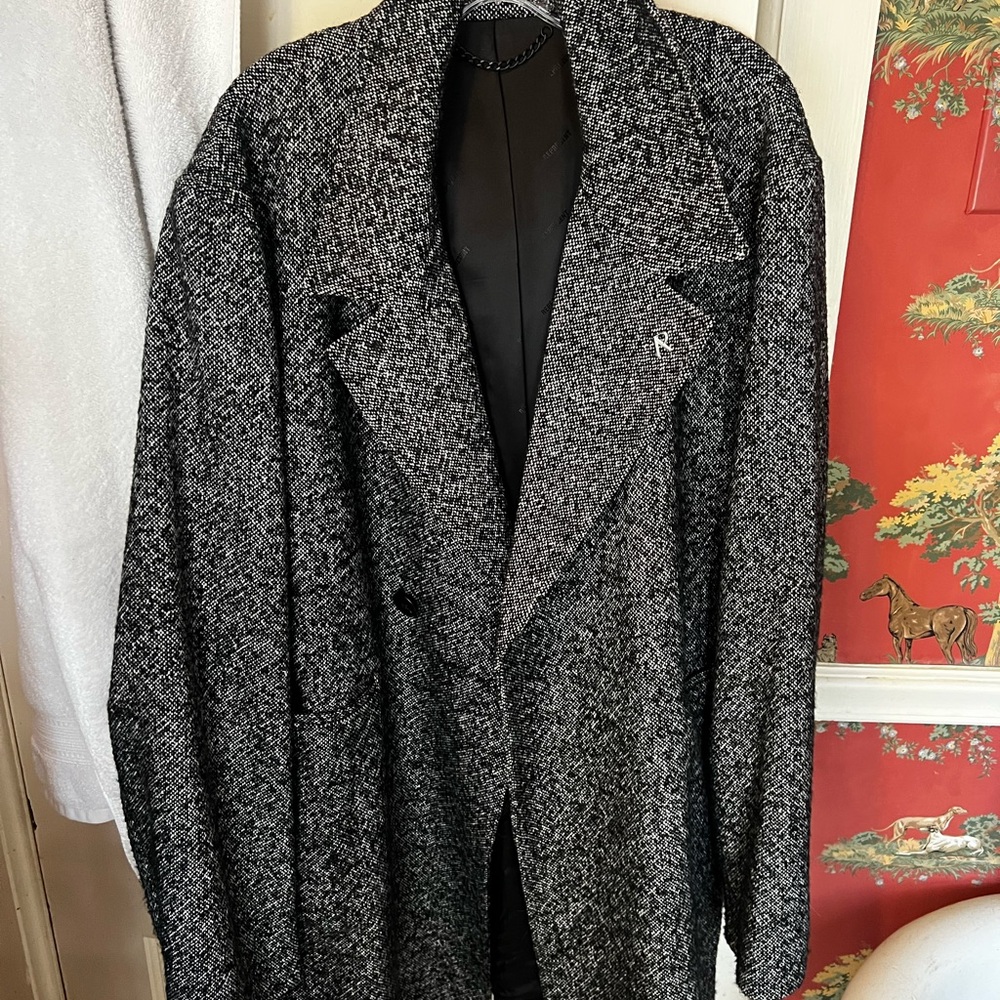 Classic Wool Long/Trench coat, size XL